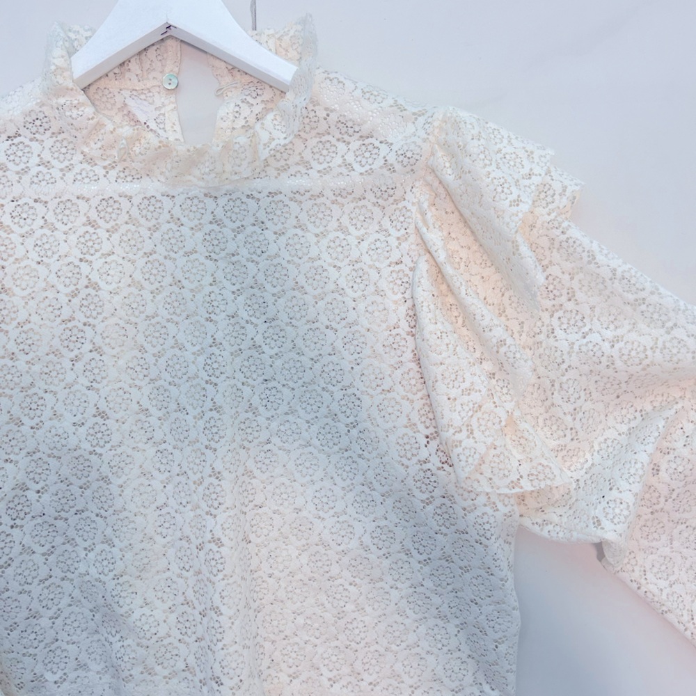 Crochet long shirt. Zara